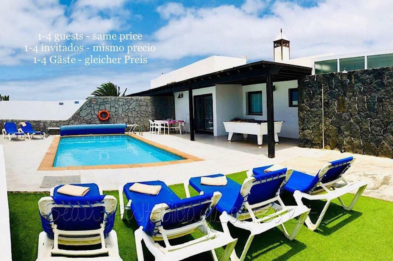 Villa Neptuno With Private Pool, Sea View, Sat-Tv & Free Wifi Playa Blanca  Exterior foto
